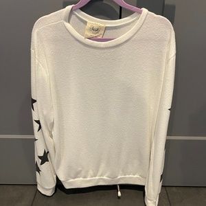 Fantastic Fawn - White Star Sweater